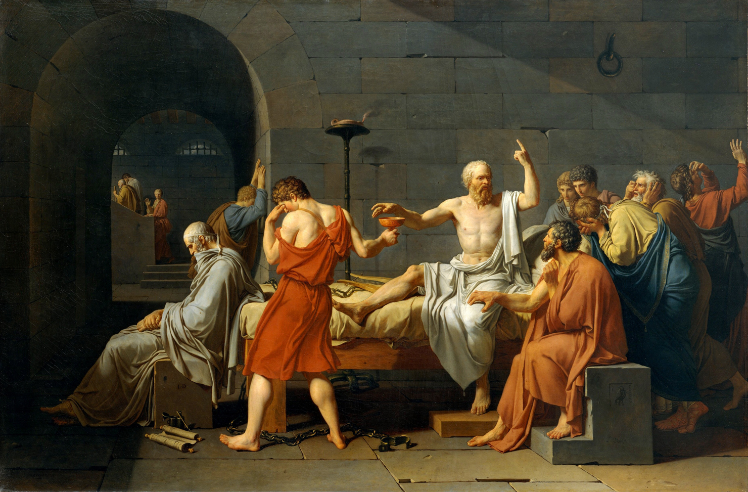 La-morte-di-Socrate-dipinto