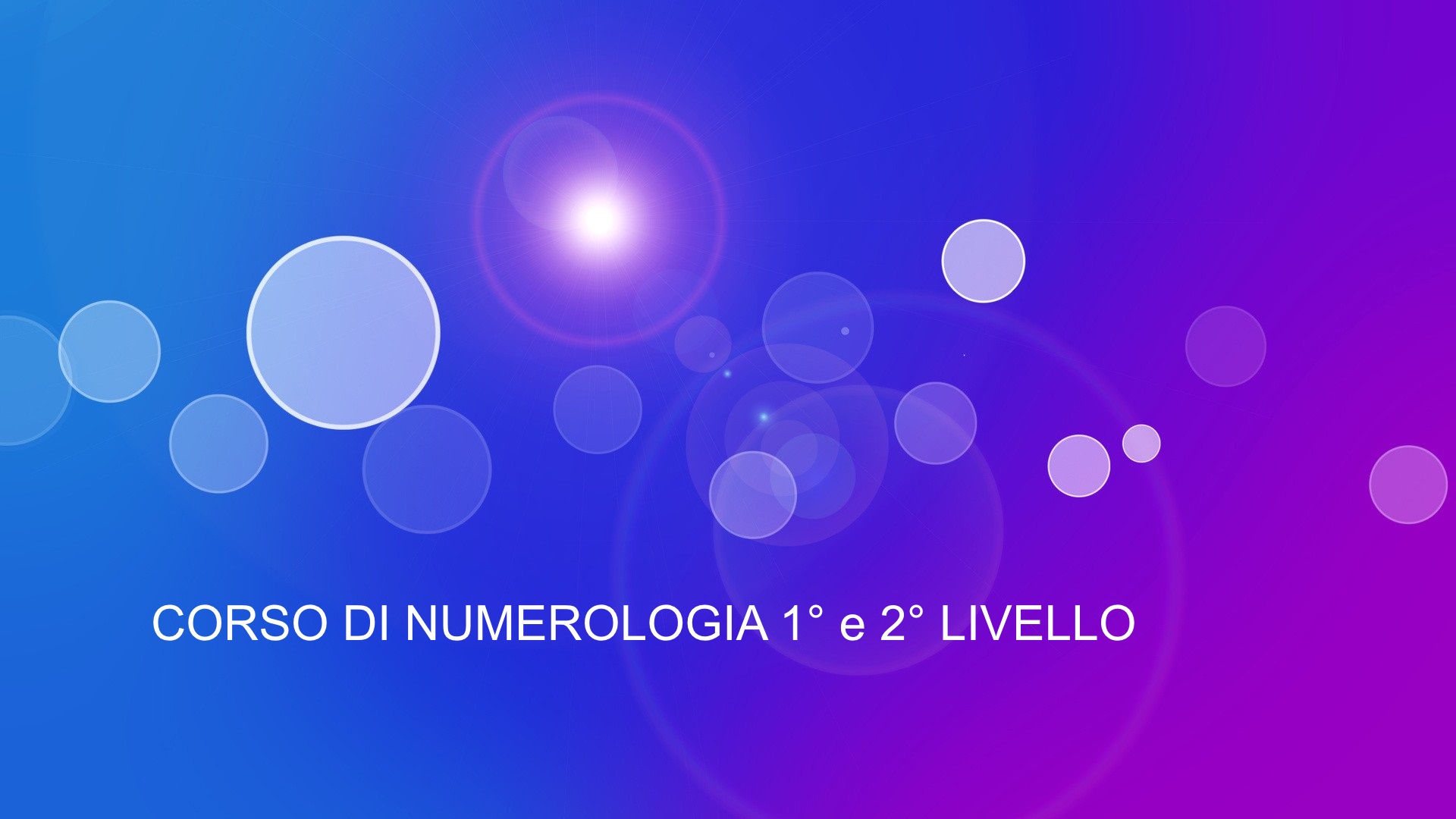 ROMA: Corso di Numerologia – 1°e 2° Livello